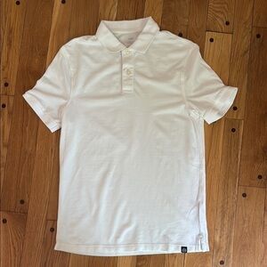 Marks & Spencer M & S Men's Small Classic White Polo Shirt Collar Short Sleeve